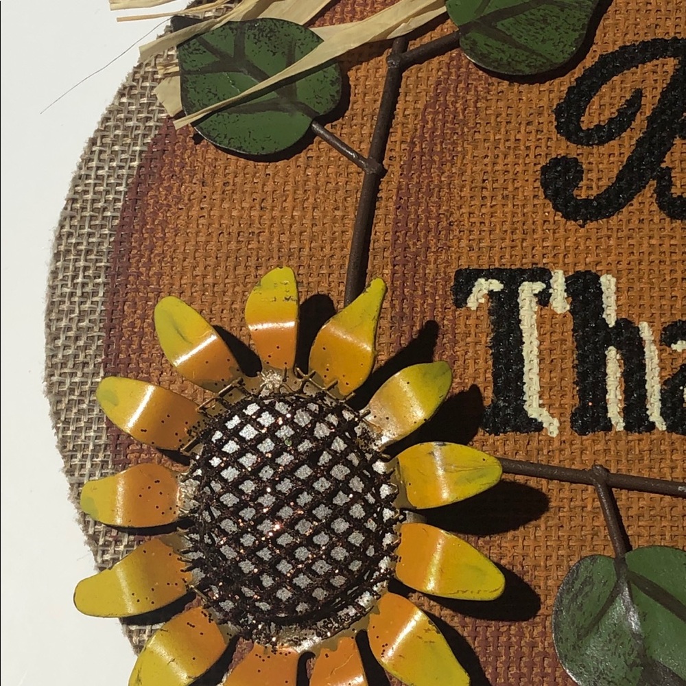 Autumn fall harvest pumpkin decor w/ sunflower - Picture 4 of 8